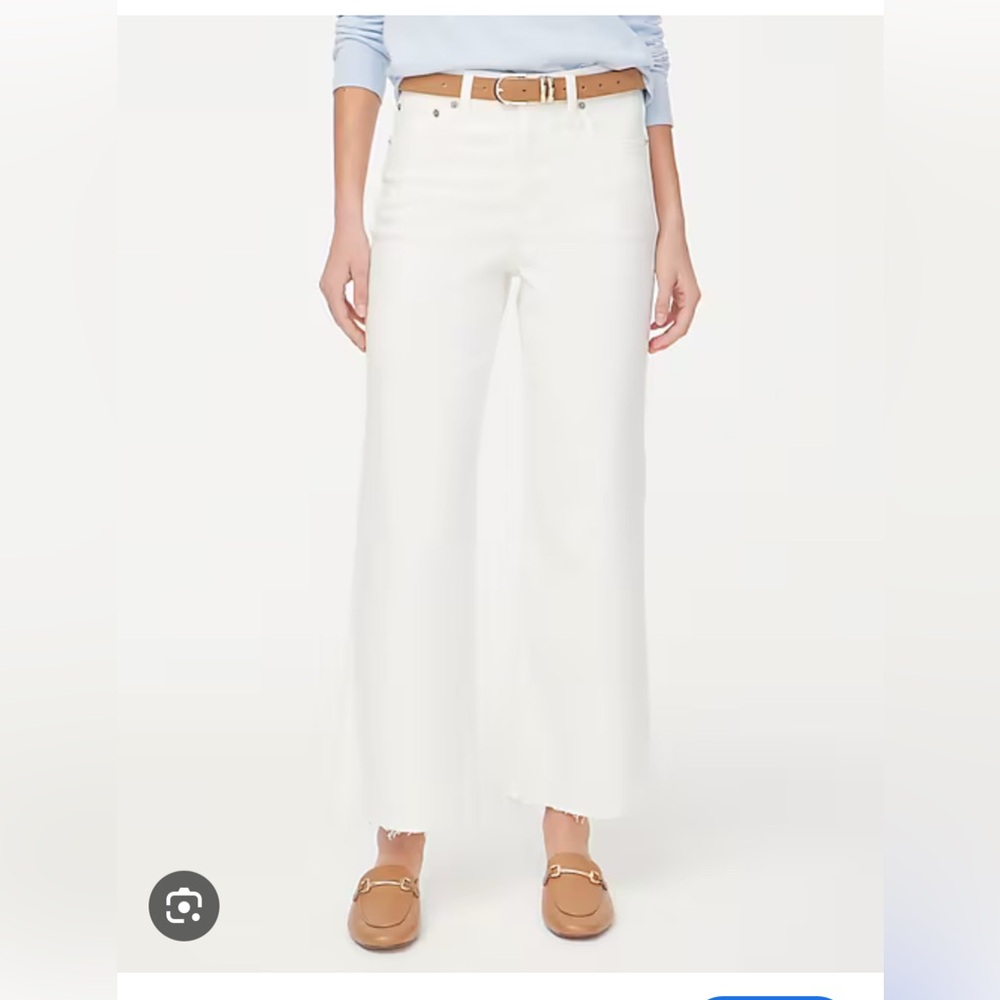 J. Crew White Flare & Wide Leg Jeans